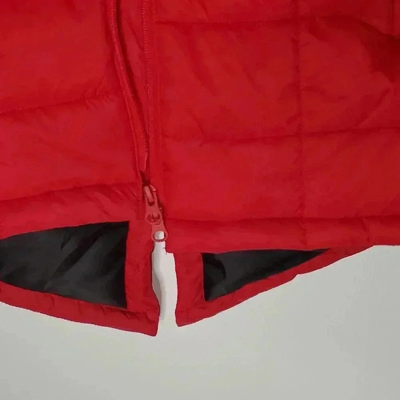 Swiss-Tech  Puffer Down Jacket/Coat Red Full Zip Hooded Sz Small Packable - Picture 8 of 8